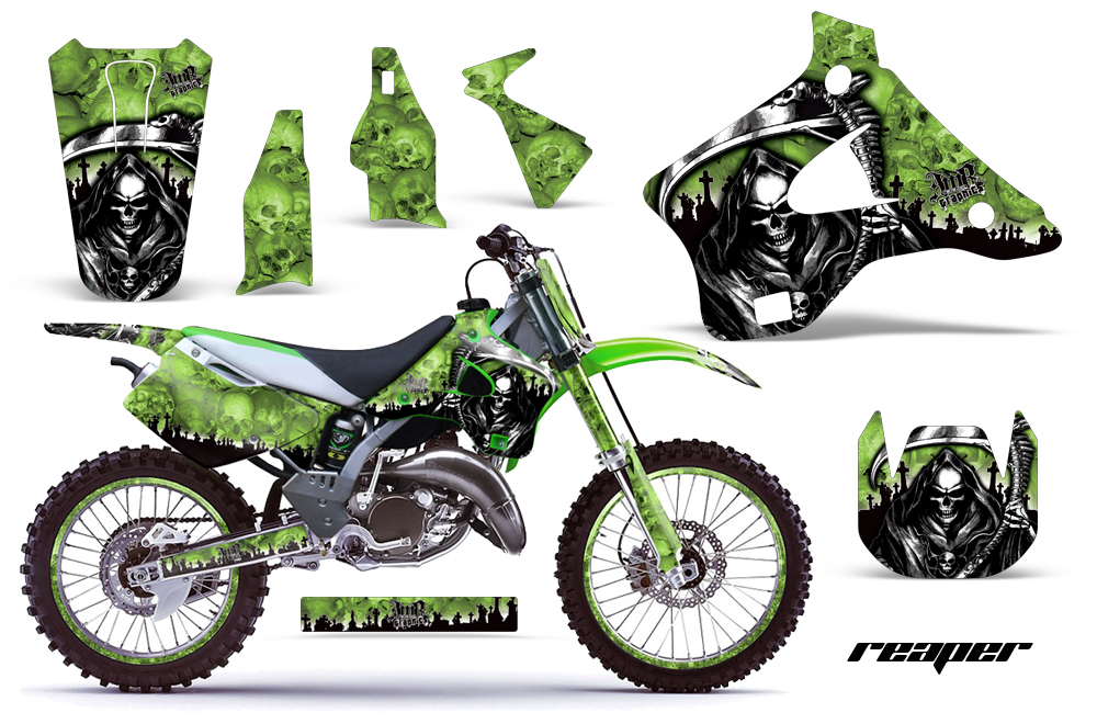 Kawasaki KX125 KX250 94-98 Graphics Kit Reaper G NPs